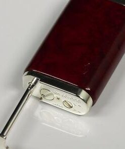 Oldboy Silverplated Bruyereholz Dunkelrot