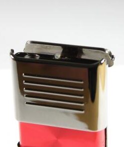 Mugen Zink, Aluminium, Chrom poliert, rotes Feld