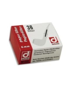 Pfeifenfilter Denicotea 6mm 36 Stück
