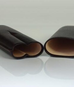 Cigarrenetui 2-er Robusto dunkelbraun