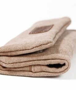 Feinschnittbeutel Stoff braun