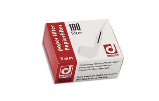 Pfeifenfilter Denicotea 3mm 100 Stück