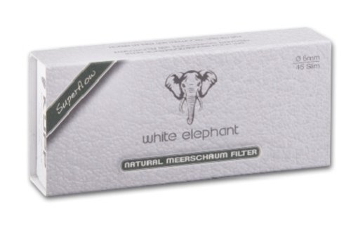 Pfeifenfilter Naturmeerschaum White-Elefant 6mm 45 Stück