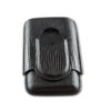Cigarrenetui Kunstleder schwarz mit Cutter 14.5cm