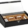 Adorini Humidor Vega (schwarz) - Deluxe Glas Humidor