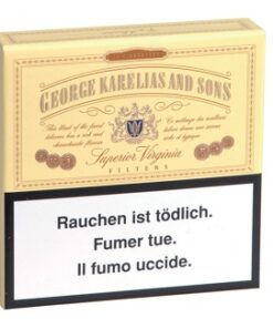 George Karelias&Sons Virginia Filter Box  T10mg/N 0.9mg/KM 9mg