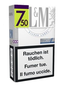 L&M Fine Cut Silver Blue Box