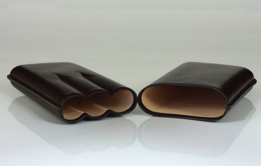 Cigarrenetui 3er Robusto Braun