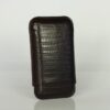 Cigarrenetui 3er Robusto Lizard Braun