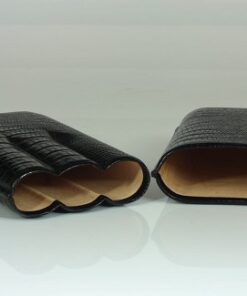 Cigarrenetui 3er Robusto Lizard Schwarz