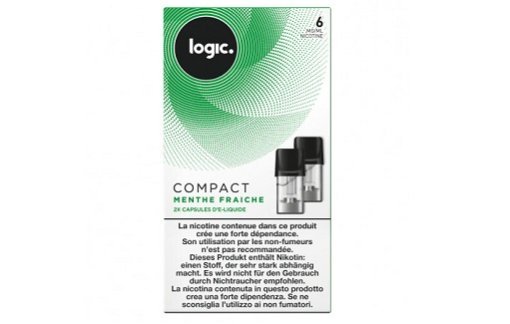 Logic Compact Refill Pack Menthol 6mg/ml