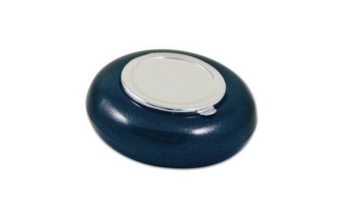 Taschenascher Metall blau 2 cm hoch 6 cm Durchmesser