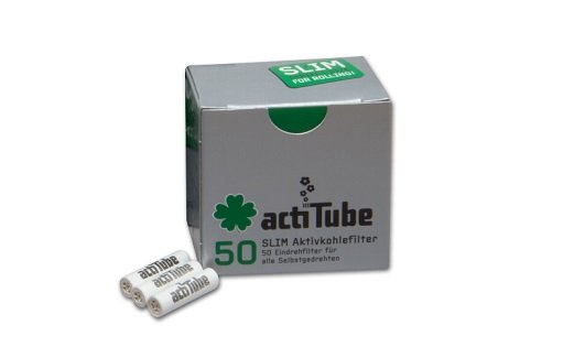 ActiTube Slim 7mm Aktivkohlefilter 50 Stück - Zigaretten Zubehör