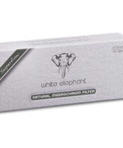 Pfeifenfilter WHITE ELEPHANT Superflow Naturmeerschaum 6 mm 45 Stück