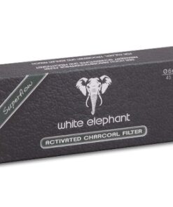 Pfeifenfilter WHITE ELEPHANT Superflow Aktivkohle 6 mm 45 Stück