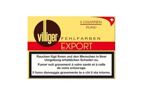 Villiger Export rund mit Fehlfarben