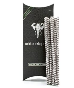 Pfeifenreiniger WHITE ELEPHANT Superflex konisch grau 80 Stück