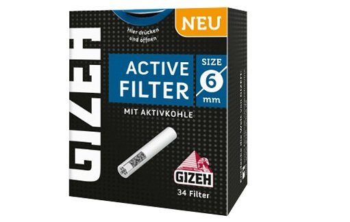 Gizeh Active Kohlefilter 6mm - Zigaretten Zubehör