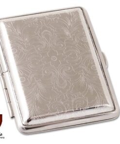Zigarettenetui Metall 14er Venetian Gravurfeld und Gummizug