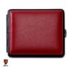 Zigarettenetui Kunstleder 18er King Size rot mit Gummizug