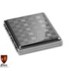Zigarettenetui Metall 18er chrom Quadrate mit Clip