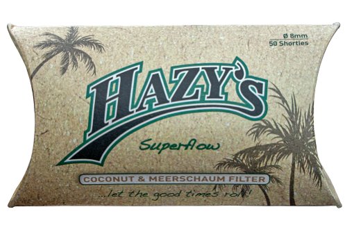 Hazy's 50 Roll Your Own Coconut & Meerschaum Filter 8mm (10x)