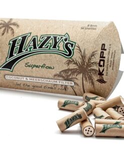 Hazy's 50 Roll Your Own Coconut & Meerschaum Filter 8mm (10x)