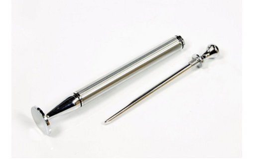 Rattray's Thin Caber Chrome Satin Tamper