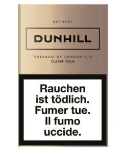 dunhill classic gold box